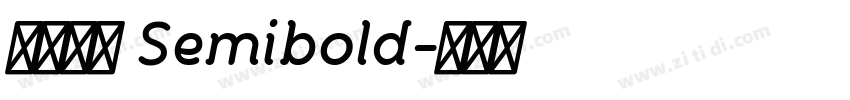 微软雅黑 Semibold字体转换